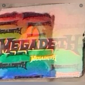 Rockcards Rock Cards Hologram Megadeth Band Sticker